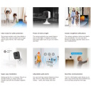 H1C iekštelpu 2MP HD viedā mājas Wi-Fi kamera ar balsi mikr. MicroSD USB-C balta Ezviz CS-CH1C