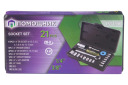 Instrumentu komplekts Pomocnik P019K, 21 gab., 1/4" un 3/8", 4-17 mm, Cr-V tērauds