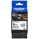 Brother Elastīga laminēta ID lente TZEFX221, 8 m, 0.9 cm, melns uz balta, TZe, termiskā pārnese, ūdensizturīga, izturīga pret eļļu