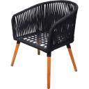 Besk tool 9138465, 60cm x 70cm x 75cm, akaatsiapuit, 1 istekoht, padjad 6cm, hall v&auml;rv