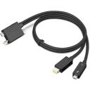 Lenovo ThinkPad Thunderbolt 4 Darbo Stoties Dokų Skirstymo Kabelis 4X91K16970, 70cm, 40Gbps, 100W įkrovimas