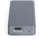 Digitus SDD cietā diska korpuss DA-71157, 20Gbps, USB-C 3.2, M.2 NVMe, alumīnijs, 1 x iek&scaron;ējais M.2 2230/2242/2260/2280