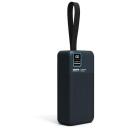 Port Connect ārējā USB-C akumulatora lampa 907003, 30000 mAh, 5 V, 2 x USB-A, Li-Poly, ātrā uzlāde, LCD displejs