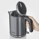 Severin Tējkanna WK 9574, 1.0l, 2400W, pelēka, ūdens līmeņa indikators