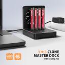 Axagon dokk ADSA-M2C44, 4x M.2 NVMe SSD, ketta kloonimine ilma arvutita
