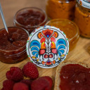 Крышка Twist off Ø66 BROWIN 136411, Folk графика, 10 шт.