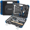 Tool Set, SCHEPPACH, SCH-4742-5, 74 pcs, 1/2" and 1/4" sizes, chrome vanadium steel