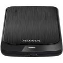 Adata HDD AHV320-1TU31-CBK 1TB, USB 3.2 Gen 1, juodas, 256-bit AES, smūgio jutikliai, USB laidas įtrauktas