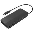 Lenovo USB-C Dual Display Travel Dock w/o Adapter 40B90000WW, 1 x RJ-45, 1 x USB-A 10 Gbps, 2 x USB-C 10 Gbps, 1 x HDMI, 65 W