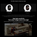 IP stebėjimo kamera Smart Camera C701 4K UHD 8 MP 360&deg; panoraminis vaizdas Wi-Fi 6 Bluetooth 5.4 infraraudonųjų spindulių naktinis matymas microSD BHR07X7EU Balta Xiaomi