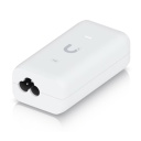 PoE adapter up to 15 W PoE Gigabit RJ45 48 V DC 802.3af with AC cable and PoE output U PoE A F White Ubiquiti