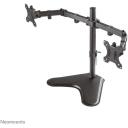 Neomounts настольная подставка FPMA-D550DDBLACK, 10-32", 2 экрана, 8 кг, VESA 75x75/100x100, регулировка высоты, 0-180&deg; поворот