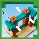 Lego Konstruktors 21267, 105 gab., 4 figūras, raķetes, dimanta zobens, vairogs, bruņas