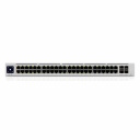Layer 2 PoE komutatorius su 48 &times; GbE 32 PoE+ 4 &times; 1 GbE SFP 195 W PoE be ventiliatoriaus 1.3&Prime; LCM montavimas į spintą USW 48 PoE Baltas Ubiquiti