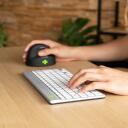 R-Go Tools klaviatuur RGOCOUSWLWH, kompaktne klaviatuur pausitarkvaraga, QWERTY, Bluetooth 5.0, valge