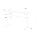 Sbox K&auml;si-Seisev Laua MD-220, 700-1170mm, 1400x600mm, 40kg, teras, must