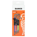 &Scaron;e&scaron;iakampių veržliarakčių rinkinys 9 vnt., 1,5-10 mm, C1997LM/9P BAHCO