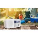 Sharp Tokyo kaasaskantav digitaalne raadio DR-P420(WH), DAB/DAB+/FM, Bluetooth 5.0, 4 x AA aku, valge