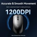 Vention USB optinė pelė KTABG, 1200DPI, 3 mygtukai, 1.5m laidas, universalus, juoda