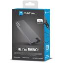 Natec HDD cietā diska korpuss NKZ-1953, 33mm, 9mm, 101mm, 37g, Alumīnijs, PVC, USB 3.1, 1 Gbit/s, M.2, USB Type-C, 2 TB, 1 disks
