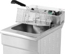 Elektriskā profesionāla fritētava ar skapīti 11,5L, YG-04636, YATO, 5kW, nerūsējošā tērauda, ar drenāžas krānu