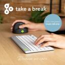 R-Go Tools klaviatuur RGOCOUSWLWH, kompaktne klaviatuur pausitarkvaraga, QWERTY, Bluetooth 5.0, valge