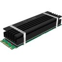 Raidsonic Siltuma uztvērējs M.2 SSD diskiem IB-M2HS-70, 22mm, 70mm, 10mm, 3x silikona termiskās plāksnītes