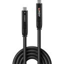 Lindy USB-C kuni USB-C kaabel 43333 10m, andmeedastuskiirus kuni 5Gbps, toetab DP 1.4, 4K 30Hz, 60W toiteedastust