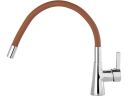 Virtuves jaucējkrāns, elastīgs FALA, 75712, brūns, misiņš