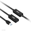 Club3D USB kabelis CAC-1406, 15m, USB 3.2 Gen1 M/F, 5Gbps, 28AWG, strāvas kabelis 1m