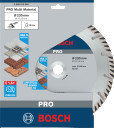 Dimanta grie&scaron;. disks * Universal 230x22.23 mm, Lielām leņķa slīpma&scaron;īnām ar fiksācijas uzgriezni PRO MULTI MATERIAL DIMANTA GRIEZĒJDISKS, 2608615065, BOSCH