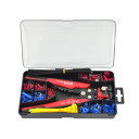 Daudzfunkcionālie izstrādājumu un krimpē&scaron;anas knaibles 205mm, automātiska regulē&scaron;ana, 0,5-6mm&sup2;, AW16712, BRAND