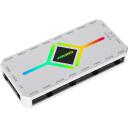 Gamemax V4.0 ARGB PWM HUB WT, 136g, 11.8cm, 5.5cm, 1.7cm, heleduse reguleerimise nupp, 4-pin PWM pistik