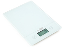 Kitchen scale with glass housing large LCD display and maximum load 5kg White AD3138w Adler