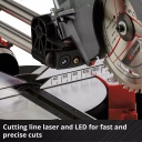 Bezvadu slīdo&scaron;ā miterzāģis TE-SM 36/210 Li - Solo, EINHELL 4300880, 36V, 210mm grie&scaron;anas platums, 45&deg; slīpuma griezumi