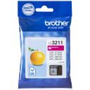 Brother Tintes kasetne LC3211M, 200 lappuses, fuksīna, 1 iepakojums, oriģināls