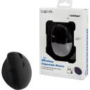 Logilink Pele ID0139, 2.4GHz, 1600dpi, 6 pogas, bezvadu, melna, ergonomiska forma, FSK Autolink