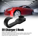 EV Charge sieninis laikiklis Type 2 įkrovimo kabeliui ir jungčiai, juodas