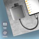 Axagon Kar&scaron;u lasītājs CRE-S3C, USB 3.2 Gen 1, 3 sloti, atbalsta CF, MicroSD, MicroSDHC, MicroSDXC, SD, SDHC, SDXC
