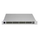Ubiquiti UniFi USW-PRO-48 v&otilde;rgukommutator, 48x Gigabit Ethernet porti, 4x SFP+ pesa, 1U, h&otilde;bedane, L2/L3, VLAN tugi