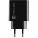 Natec Lādētājs RIBERA NUC-2058, 18W, 100-240V, 50/60Hz, 3A, 1xUSB-A, ātrā uzlāde, universāls