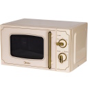 Brīvi stāvoša mikroviļņu krāsns ar 700 W jaudu Krēmkrāsa MM720CJ7 Midea