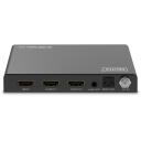 Digitus HDMI sadalītājs, DS-55339, 2xHDMI, DC 5V, 48Gbps, 3D atbalsts, metāla korpuss, HDR atbalsts