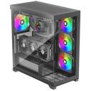 Xilence Korpus XG171, Midi Tower, 485mm, 245mm, 520mm, 7x2.5", 2x3.5", 9 laienduspesa, RGB ventilaatorid