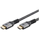 Goobay HDMI kabelis ar Ethernet 64994, 2 m, 4K60Hz atbalsts, līdz 18 Gbps datu pārsūtī&scaron;anas ātrums