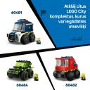 Lego Konstruktors 60483, 61 gab., gumijas riepas, iekrāvēja kauss, ekskavatora āķis, juniora minifigūra
