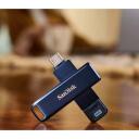 Sandisk USB m&auml;lupulk SDIXD0N-064G-GN6NN 64GB, USB Type-C / Lightning, 90 MB/s lugemiskiirus, 10 MB/s kirjutamiskiirus, Swivel