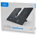 Deepcool U-Pal s&uuml;learvuti alus, DP-N214A5-UPAL, 2x140mm, 1000 RPM, 92.22 cfm, USB 3.0, must