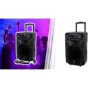 Manta Karaoke k&otilde;lar SPK5021PRO, 80 W, 12 tolli, 2x mikrofonisisend, Bluetooth, FM raadio, 5 h esitusaeg