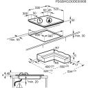 Electrolux gāzes-indukcijas plīts KDI641723K, 590x520mm, 2 indukcijas zonas, 2 gāzes degļi, 1800/2800W x 2, 1900W, 2700W